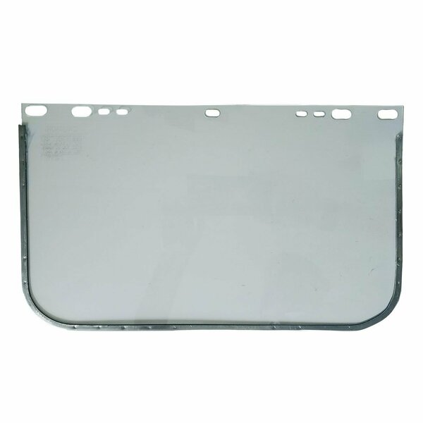 Xtrweld Visor, Face Shield, Clear, Bound with Aluminum Band 9in. x 15.5in. x .040in. UV344BCL LENS3440B-CL
